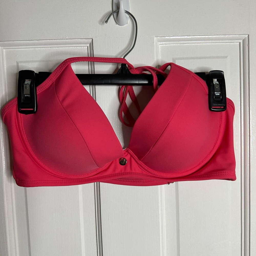 VENUS Sunset Pink Push-up Halter Bikini Top